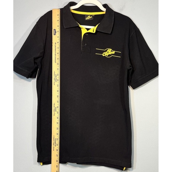 Al Capone Polo Shirt Mens Extra Large Black Nuber18 Cigarillo Short Sleeve - Picture 9 of 9